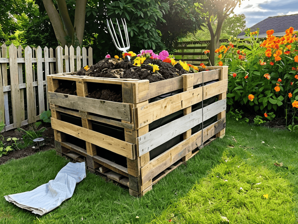 A Quick Guide to Building a Free Diy Compost Bin From Pallets