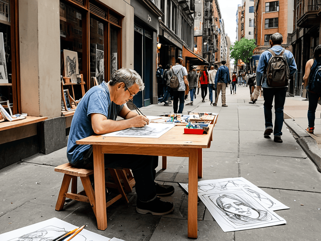 Unleashing the Urban Sketcher in action