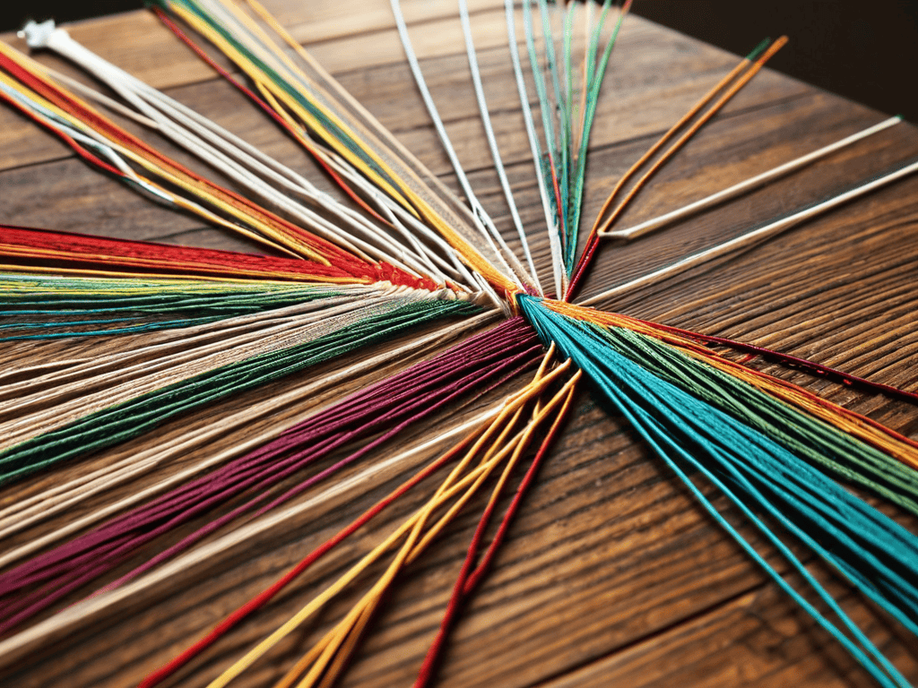 Weaving Wisdom string art patterns