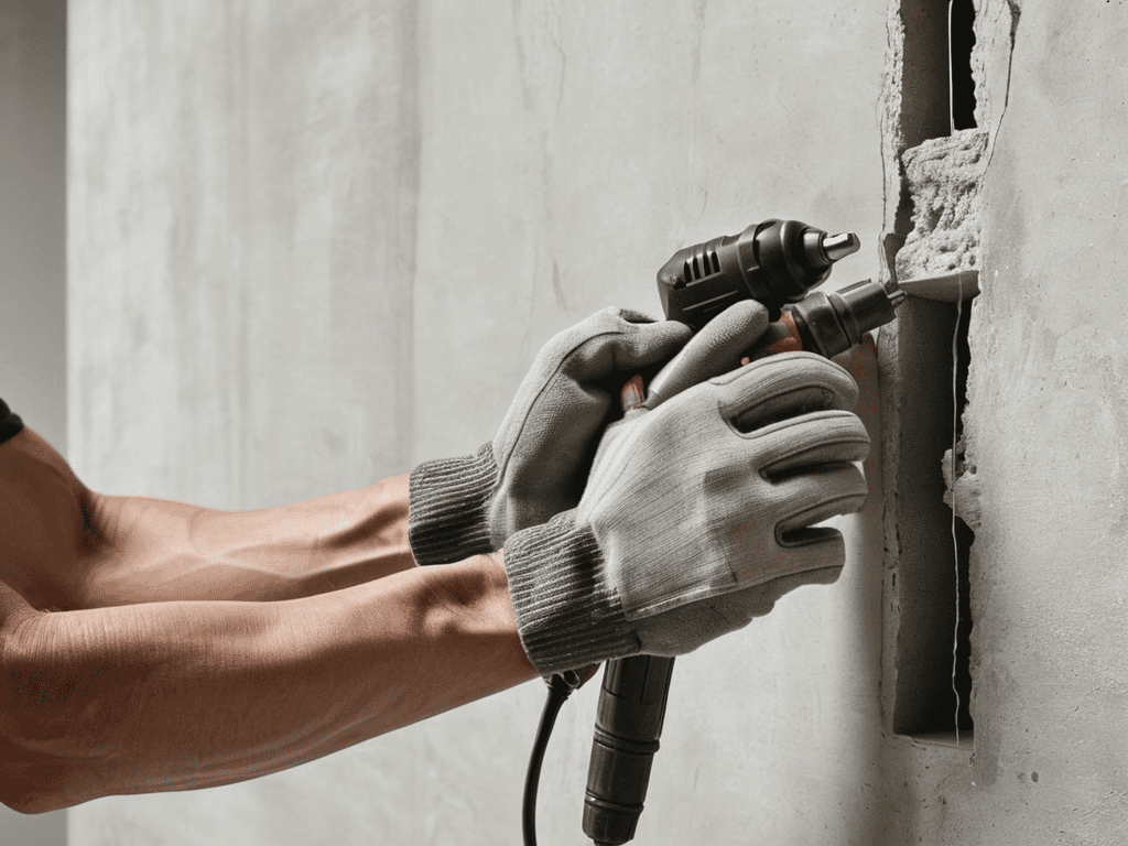 Concrete Floating Shelves