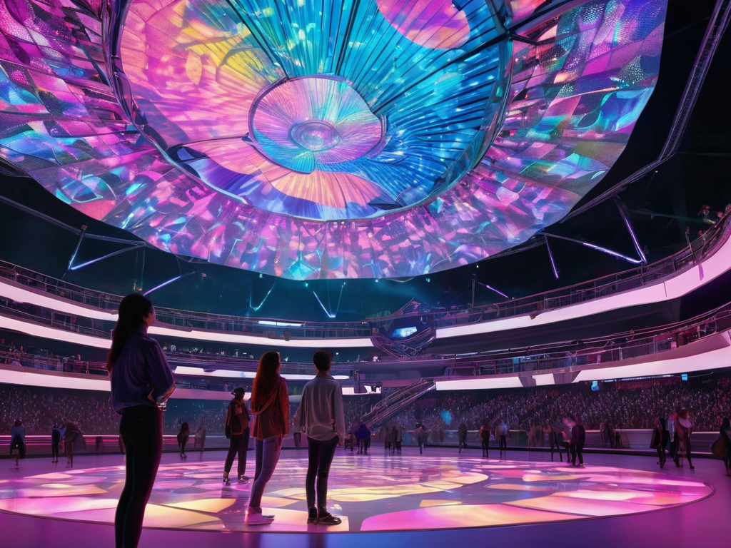 Holographic fan displays tips