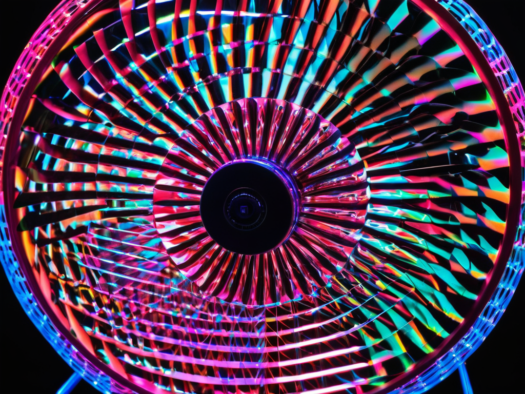 Holographic Fan Displays in mid air