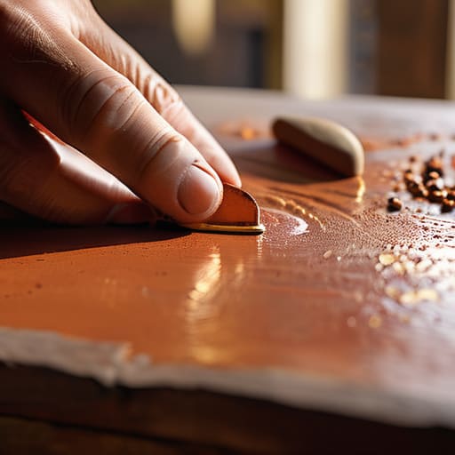 Mastering Historical Gilding Methods with bole preparation.
