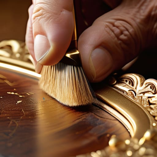 Water-gilding texture and light: The Final Layer.