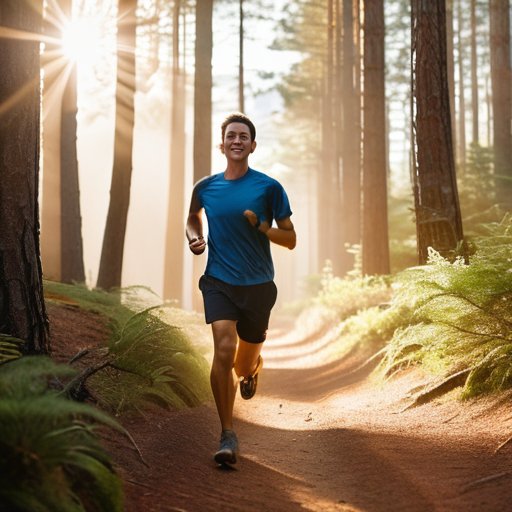 Runner outdoors, exercise and anxiety relief